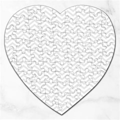 Light Chevron Jigsaw Puzzle (heart)