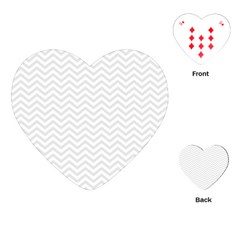 Light Chevron Playing Cards (heart) 