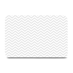 Light Chevron Plate Mats