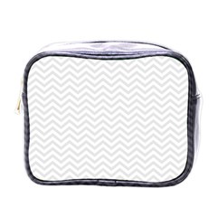 Light Chevron Mini Toiletries Bags by jumpercat