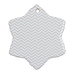 Light Chevron Snowflake Ornament (two Sides)