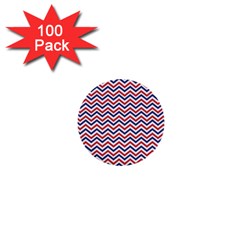 Navy Chevron 1  Mini Buttons (100 Pack) 