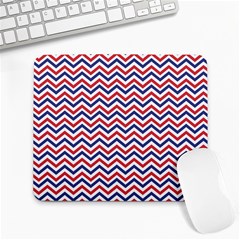 Navy Chevron Large Mousepads by jumpercat