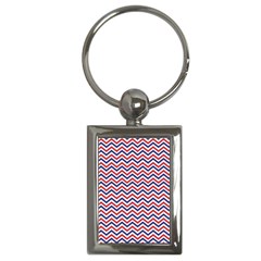 Navy Chevron Key Chains (rectangle) 