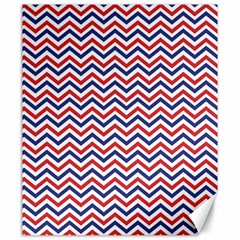 Navy Chevron Canvas 20  X 24  