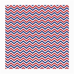 Navy Chevron Medium Glasses Cloth (2-side)