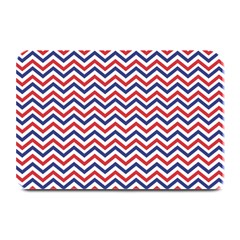 Navy Chevron Plate Mats