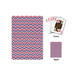 Navy Chevron Playing Cards (mini) 