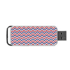 Navy Chevron Portable Usb Flash (one Side) by jumpercat