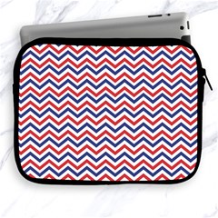 Navy Chevron Apple Ipad 2/3/4 Zipper Cases by jumpercat