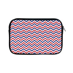 Navy Chevron Apple Ipad Mini Zipper Cases by jumpercat