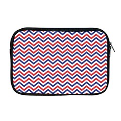 Navy Chevron Apple Macbook Pro 17  Zipper Case