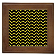 Yellow Chevron Framed Tiles