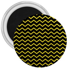 Yellow Chevron 3  Magnets