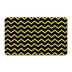 Yellow Chevron Magnet (rectangular) by jumpercat