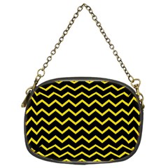 Yellow Chevron Chain Purses (one Side)  by jumpercat