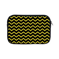 Yellow Chevron Apple Ipad Mini Zipper Cases by jumpercat