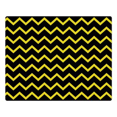 Yellow Chevron Double Sided Flano Blanket (large)  by jumpercat