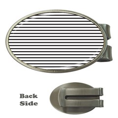 Basic Horizontal Stripes Money Clips (oval) 