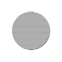 Basic Horizontal Stripes Magnet 3  (round) by jumpercat