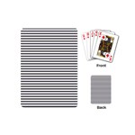 Basic Horizontal Stripes Playing Cards (Mini)  Back