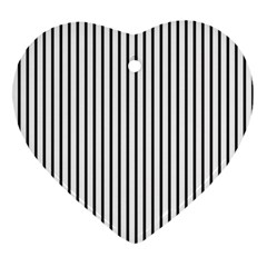 Basic Vertical Stripes Ornament (heart)