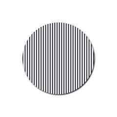 Basic Vertical Stripes Rubber Round Coaster (4 Pack) 