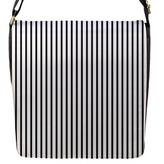 Basic Vertical Stripes Flap Messenger Bag (s) by jumpercat