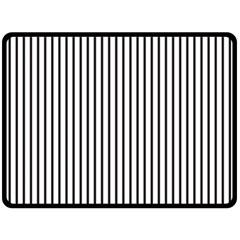 Basic Vertical Stripes Double Sided Fleece Blanket (large) 