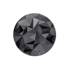 Geometric Doodle Rubber Round Coaster (4 Pack)  by jumpercat