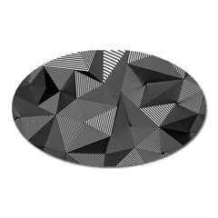 Geometric Doodle Oval Magnet by jumpercat