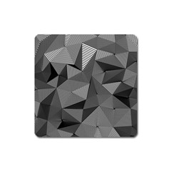 Geometric Doodle Square Magnet