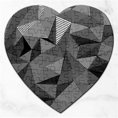 Geometric Doodle Jigsaw Puzzle (heart)