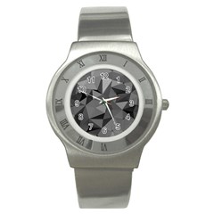 Geometric Doodle Stainless Steel Watch