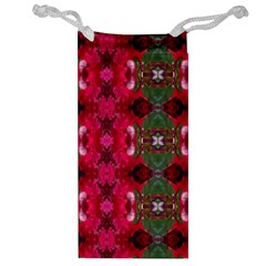 Christmas Colors Wrapping Paper Design Jewelry Bag