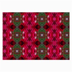 Christmas Colors Wrapping Paper Design Large Glasses Cloth