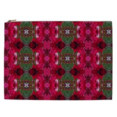 Christmas Colors Wrapping Paper Design Cosmetic Bag (xxl) 