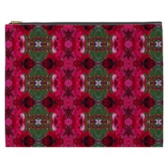 Christmas Colors Wrapping Paper Design Cosmetic Bag (xxxl)  by Fractalsandkaleidoscopes