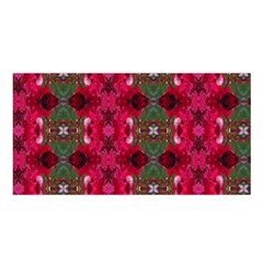 Christmas Colors Wrapping Paper Design Satin Shawl