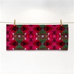 Christmas Colors Wrapping Paper Design Hand Towel Front