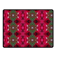 Christmas Colors Wrapping Paper Design Double Sided Fleece Blanket (small) 