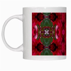 Christmas Colors Wrapping Paper Design White Mugs by Fractalsandkaleidoscopes