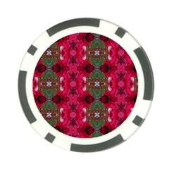 Christmas Colors Wrapping Paper Design Poker Chip Card Guard (10 Pack)