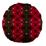 Christmas Colors Wrapping Paper Design Large 18  Premium Flano Round Cushions Front