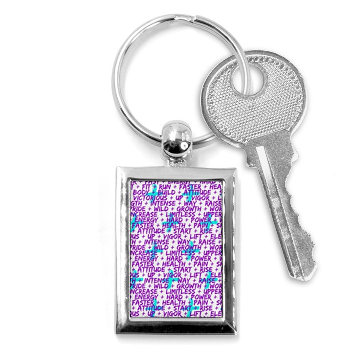 Hard Workout Key Chains (Rectangle) 