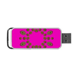 Sweet Hearts In  Decorative Metal Tinsel Portable Usb Flash (one Side) by pepitasart