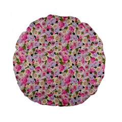 Gardenia Sweet Standard 15  Premium Flano Round Cushions by jumpercat