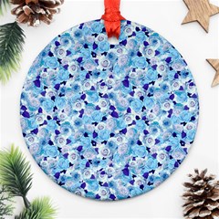 Gardenia Cold Round Ornament (two Sides) by jumpercat