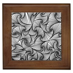 Fractal Sketch Light Framed Tiles by jumpercat