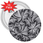 Fractal Sketch Light 3  Buttons (10 pack)  Front